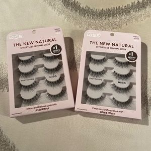 NWT Kiss The New Natural  Eyelash Kit bundle